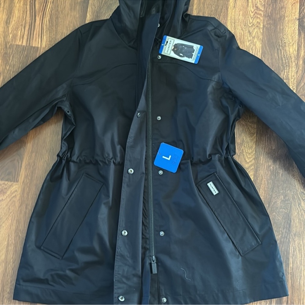 Hunter Ladies' water resistant cotton smock Rain Jacket - Picture 4 of 4